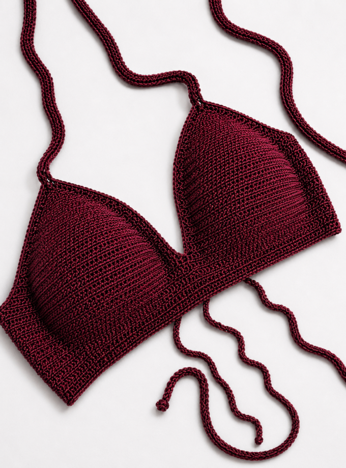 Janel Croptop Red Wine