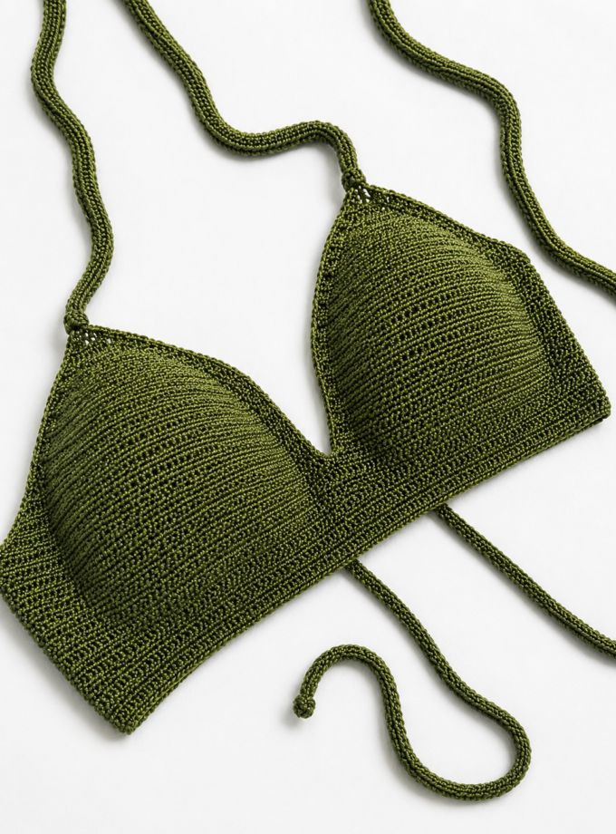 Janel Croptop Olive Green