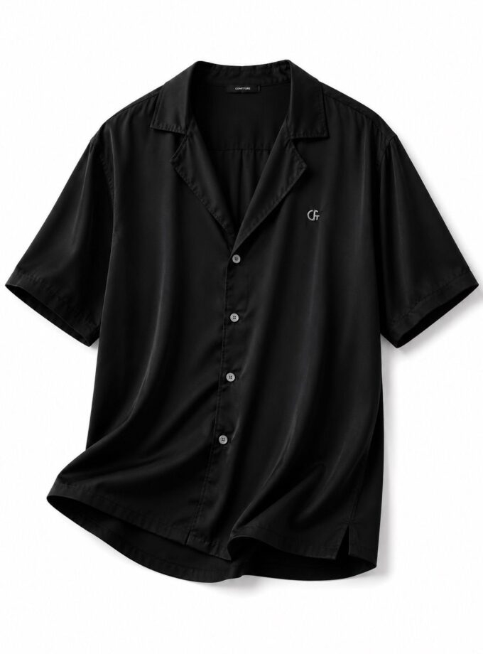Men’s  Button-Up Shirt Black