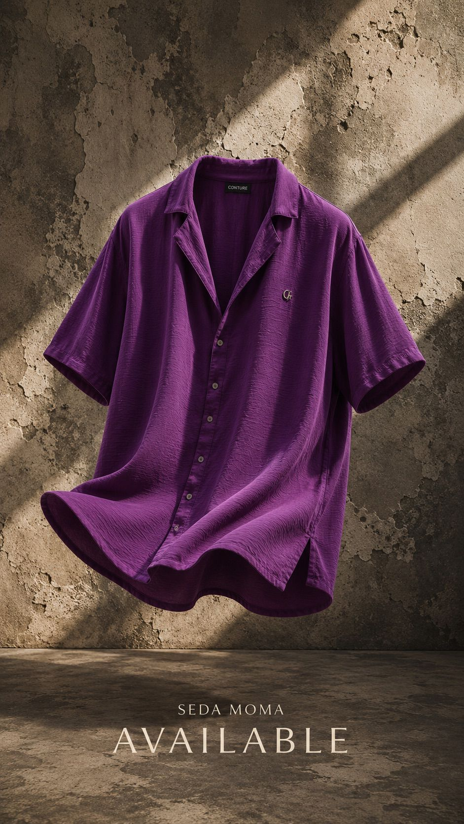 Men’s Button-Up Shirt Purple