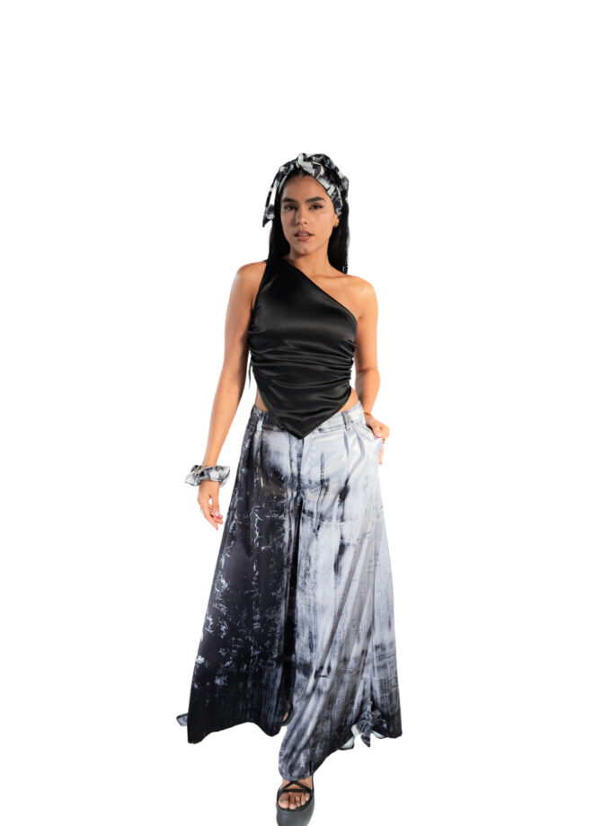 Pants – Monochrome Flow Wide-Leg