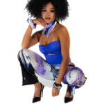 Crop Top – Royal Sapphire Bandeau