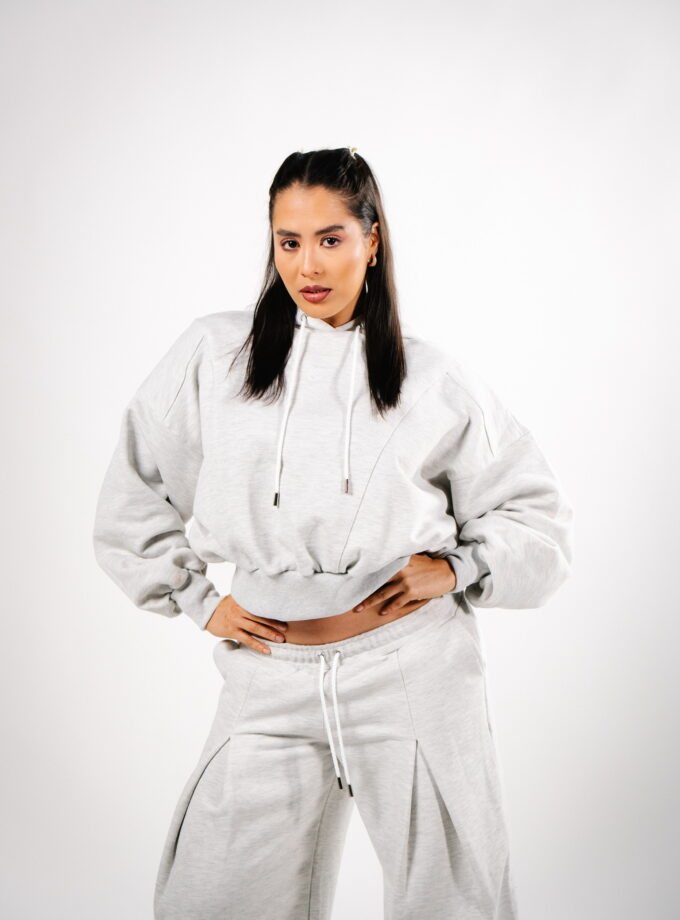 PURPOSE OVERSIZED SET – HEATHER GREY (WOMAN)